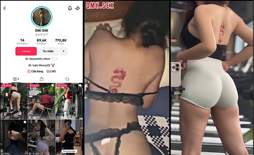 [Hot] Hot Tiktoker Dii Dii Gymer hơn 90k Follow mông khủng long vú to lộ clip địt nhau khẩu dâm bét nhè với người yêu rên la thảm thiết